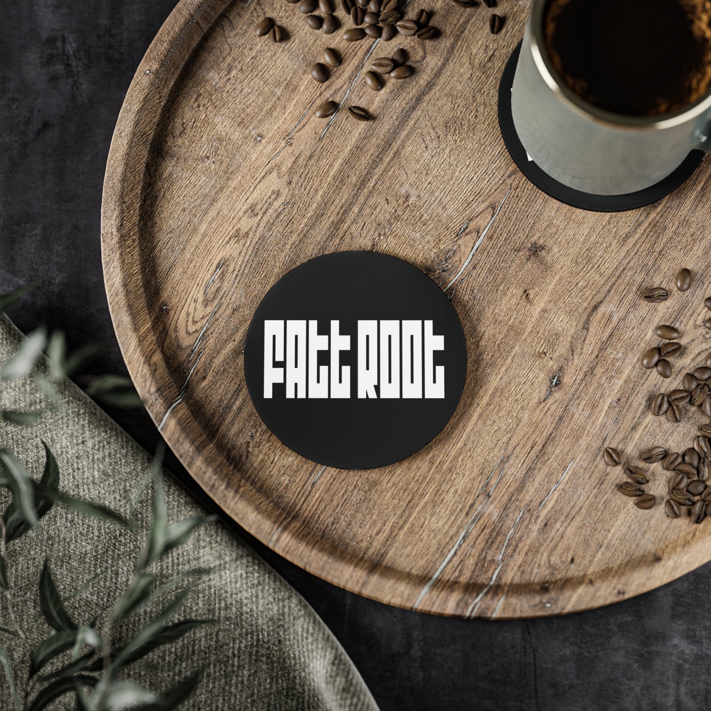 Fatt Root Classic Logo Coaster Set