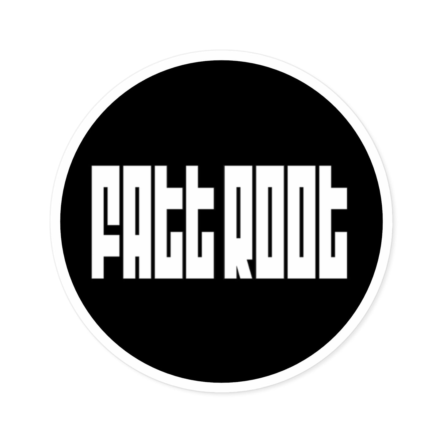 Fatt Root Round Stickers for Indoor & Outdoor Use | Fun Decor & Personalization