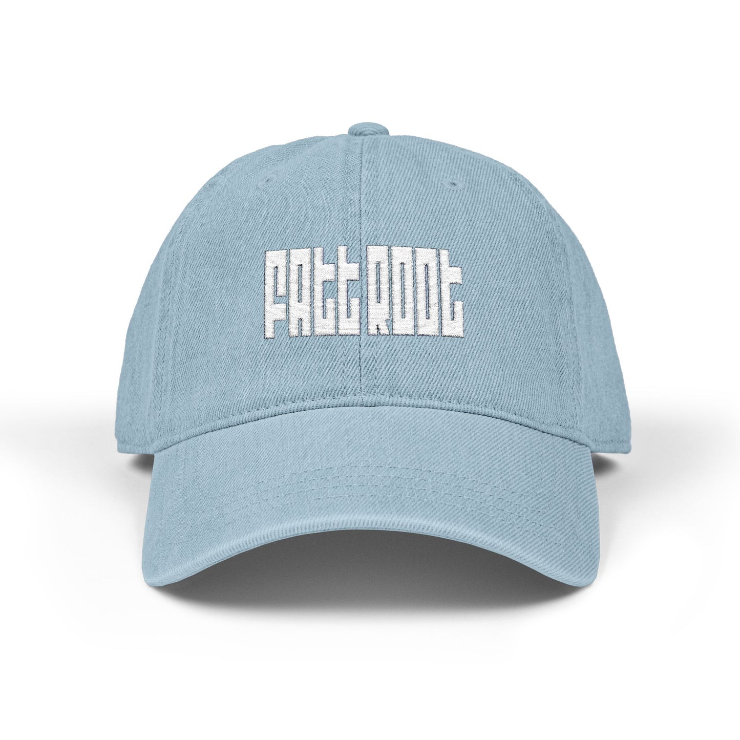 Embroidered Fatt Root Denim Hat - Stylish and Casual Social Cap for Everyday Wear