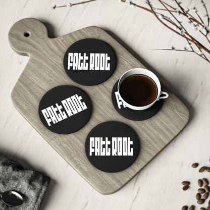 Fatt Root Classic Logo Coaster Set
