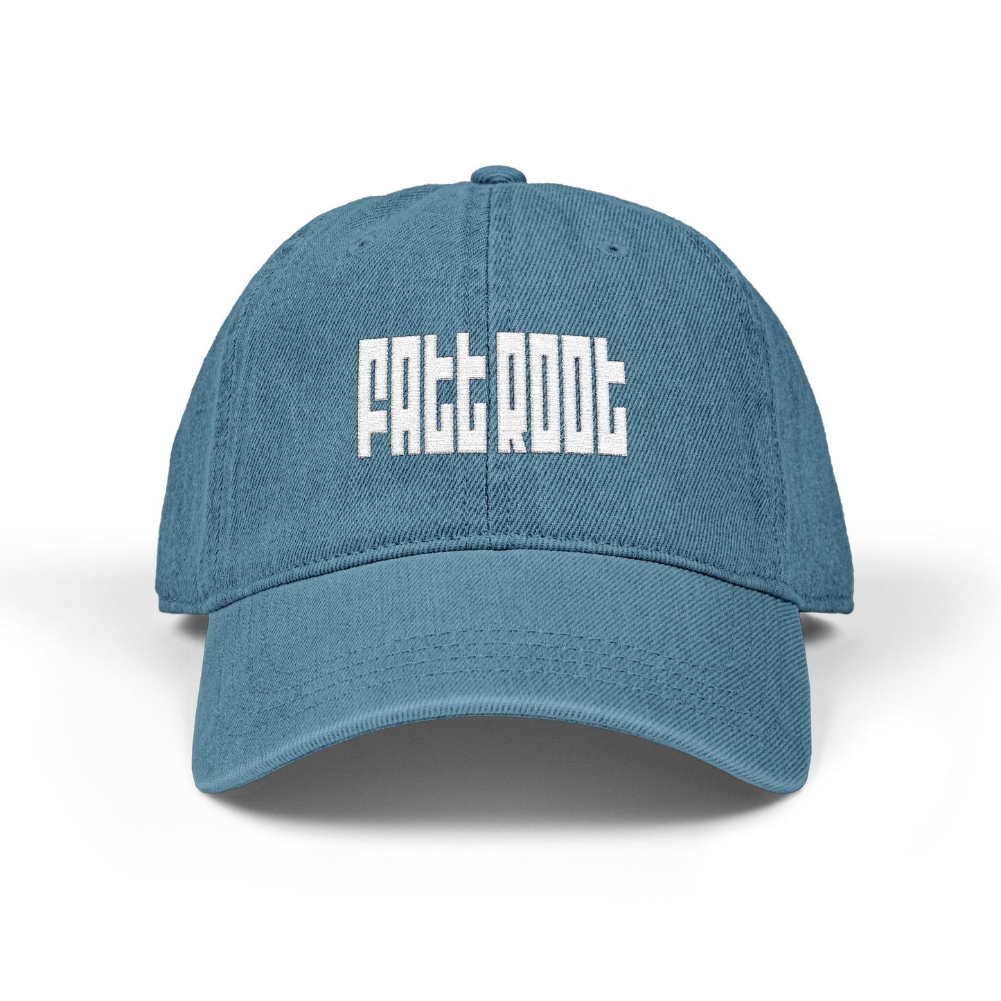 Embroidered Fatt Root Denim Hat - Stylish and Casual Social Cap for Everyday Wear